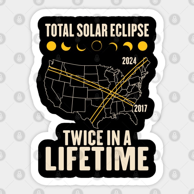 Twice In A Lifetime Solar Eclipse Sticker by maddude